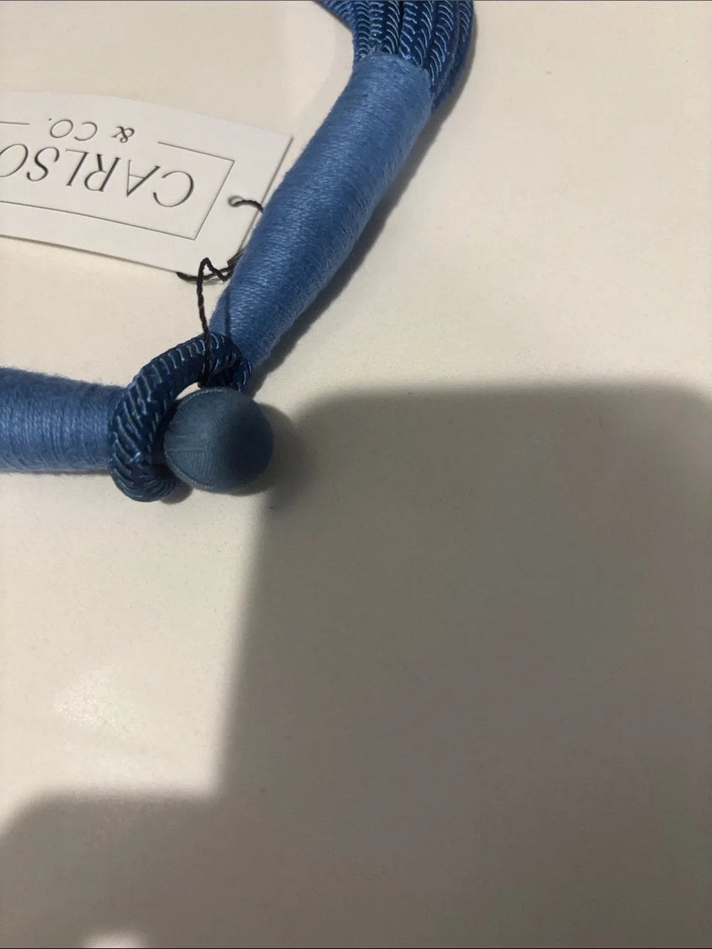 Blue Multi-Strand Cord Necklace